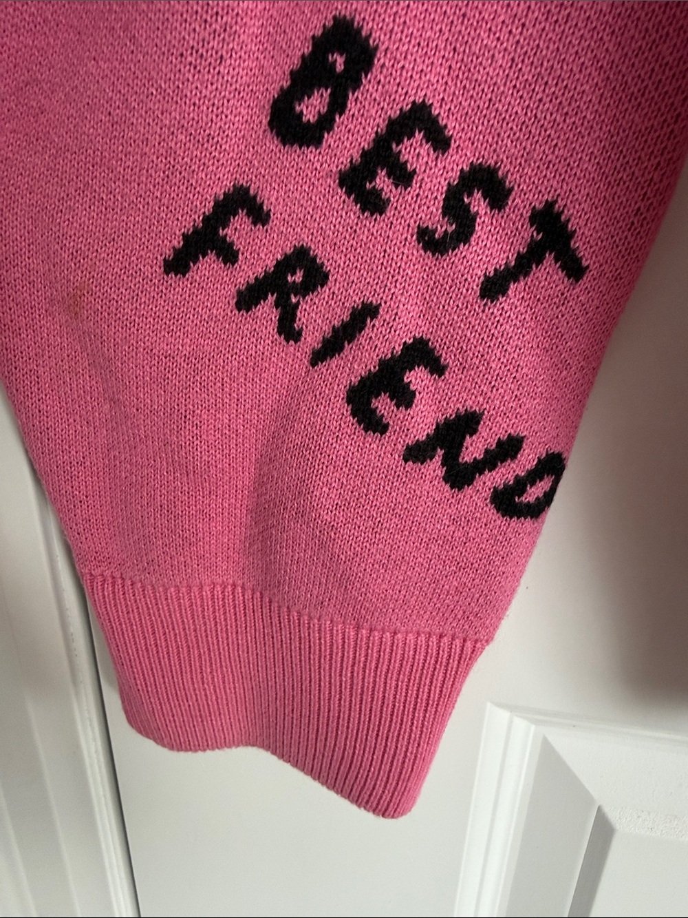 Teddy Fresh Pink Cat Graphic Knit Sweater - Picture 7 of 8